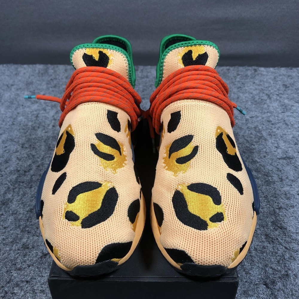 Adidas Pharrell x NMD Hu Animal Print Pulse Amber Shoes Mens 8.5 Sneakers - Picture 4 of 16